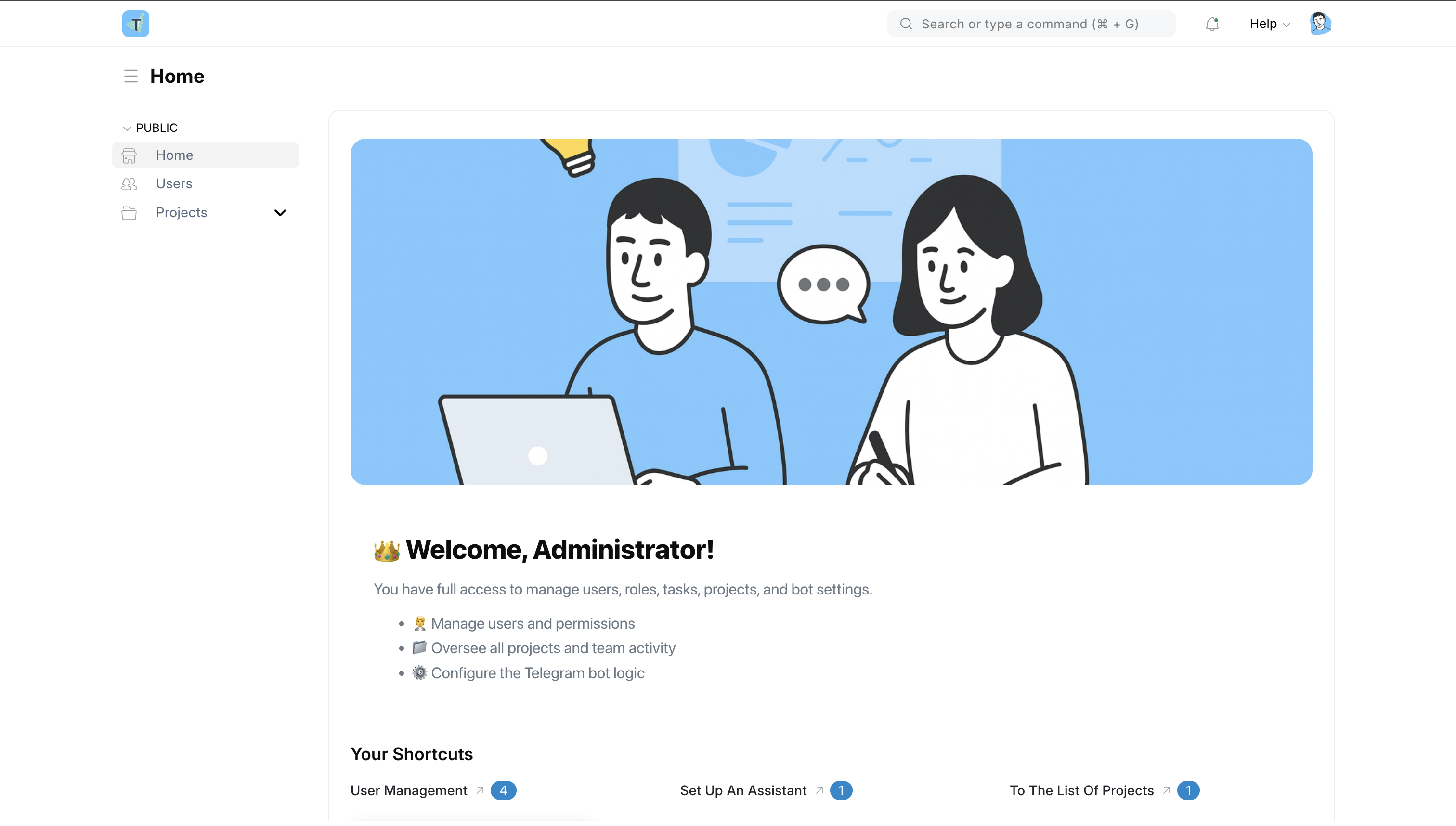 Интерфейс Telegram-бота и Kanban-доски Frappe
